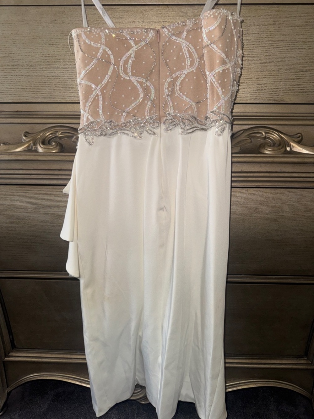 Terani Couture White Strapless Embellished Pencil Skirt - Picture 5 of 6